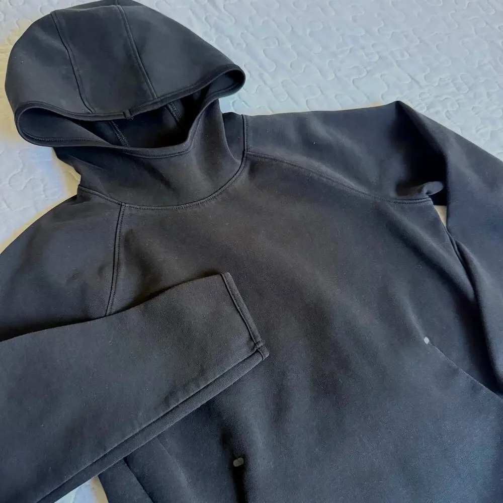 OLD NAVY ACTIVE BOYS MEDIUM(8) BLACK PULLOVER HOODIE POCKETS ATHLETIC SCHOOL